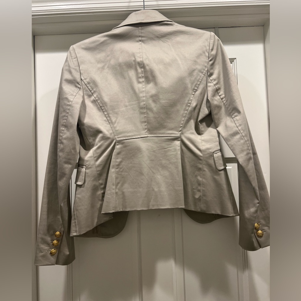 Khaki blazer/suit Jacket size 4 with gold buttons from The Limited - Picture 3 of 5